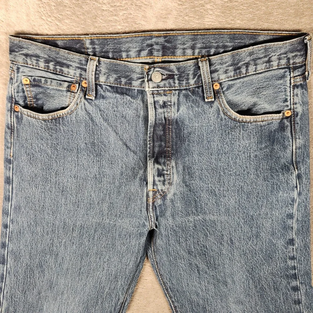 Levi's 501 Original Fit Jeans Mens‎ 36x30 Blue Excellent Straight Leg Button Fly